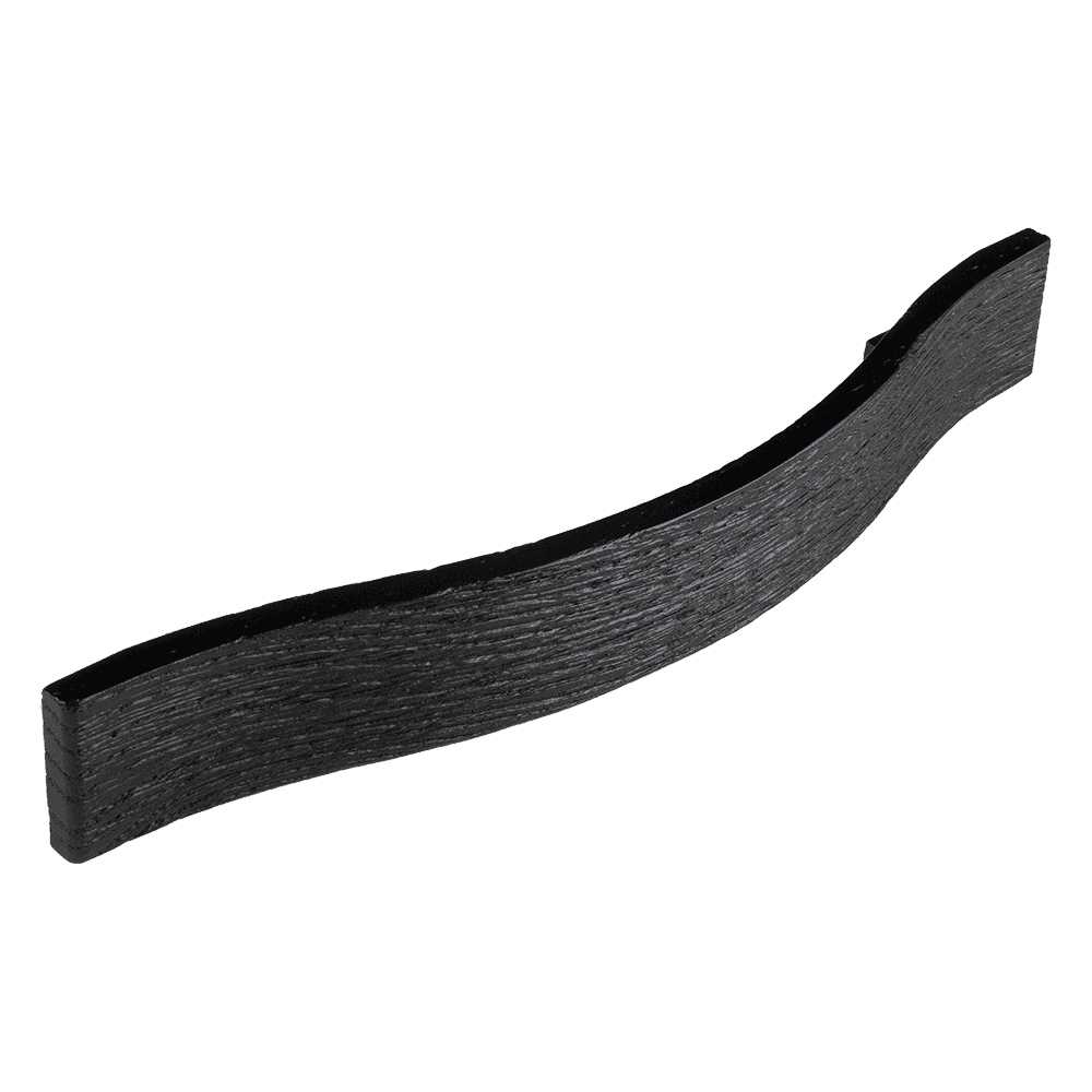Poignée Bois brut noir brossé cc160 l240mm